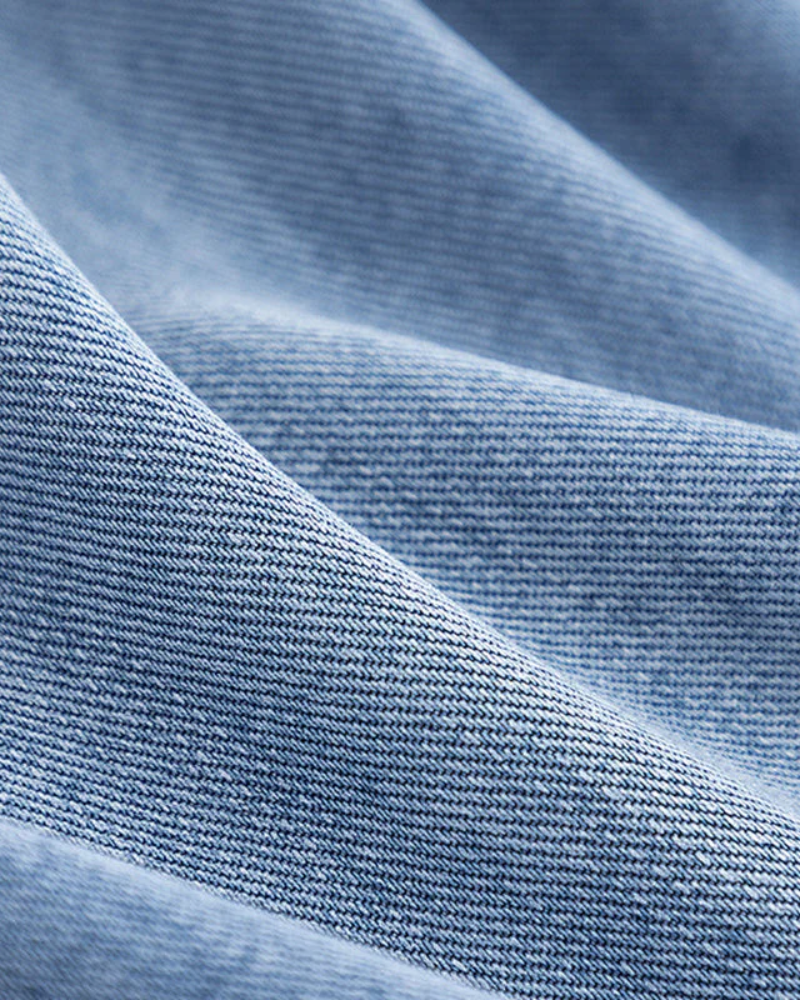 Capea™  - Frakk i denim og kamel