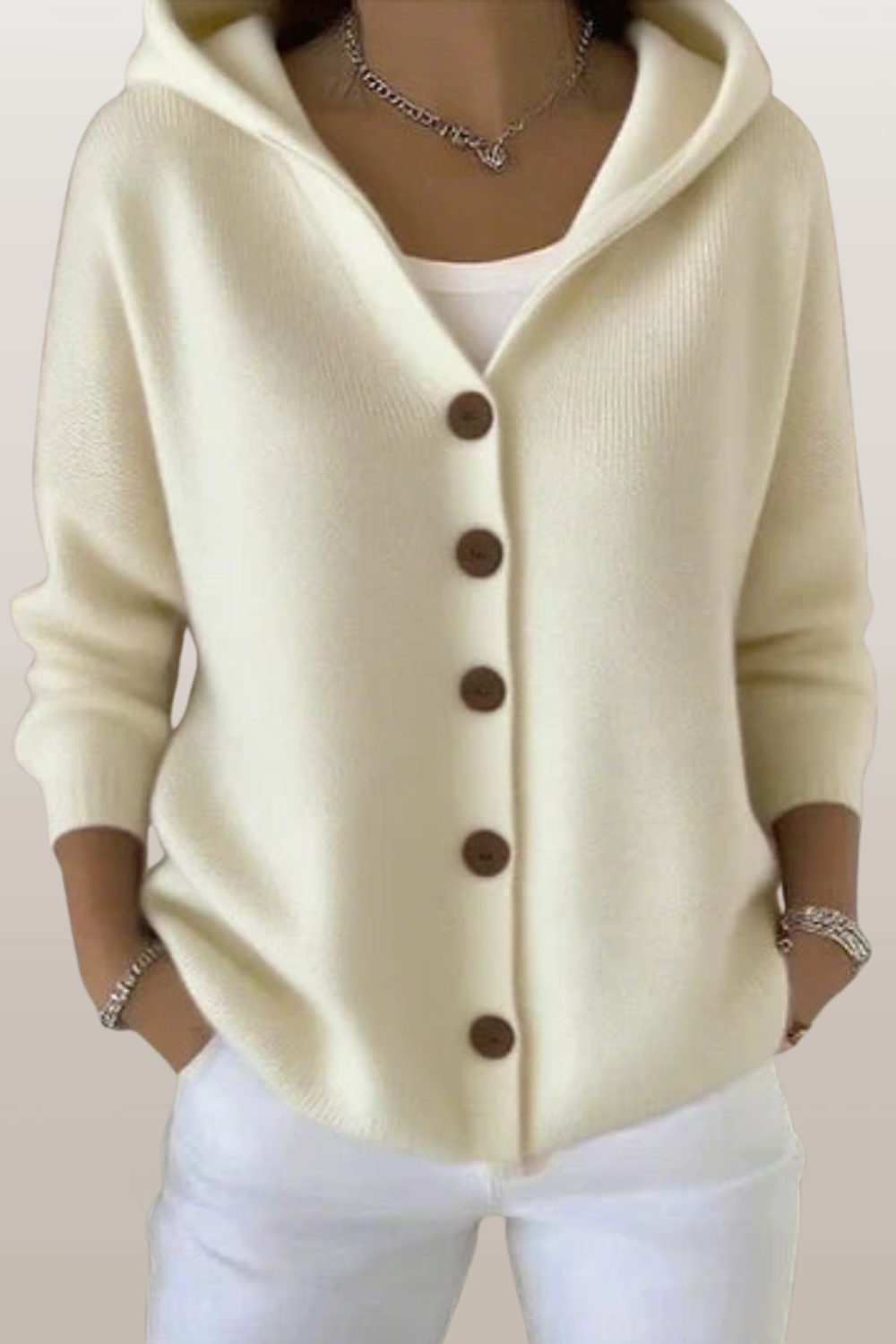 Anaïs ™  - Trendige Strickjacke mit Kapuze