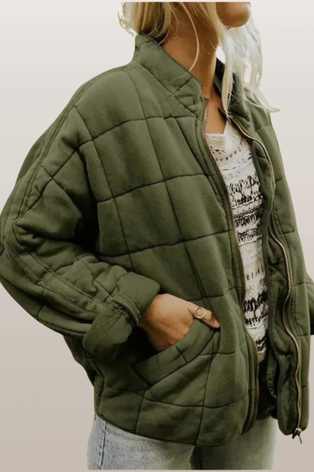 Josette™ - Fôret jakke med elegant oversized-look