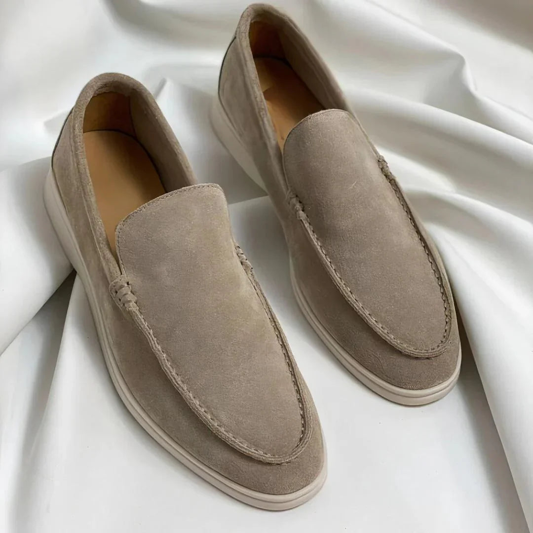 Deneb™ - Elegante loafers i ruskind