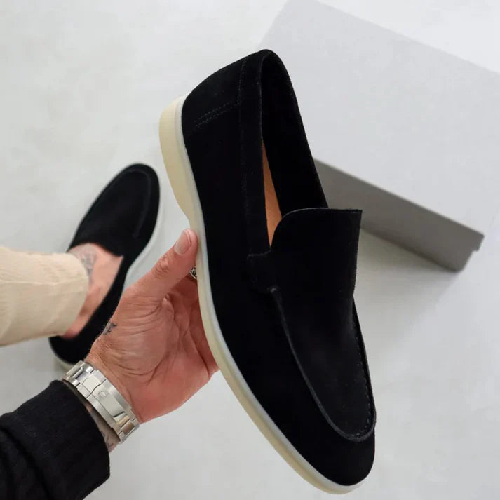 Deneb™ - Elegante loafers i ruskind