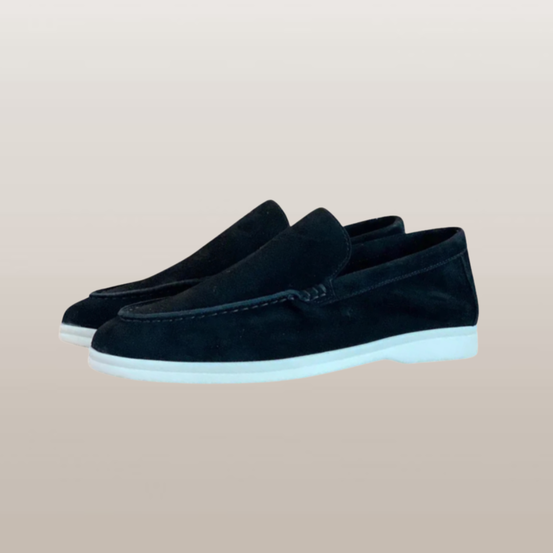 Deneb™ - Elegante loafers i ruskind